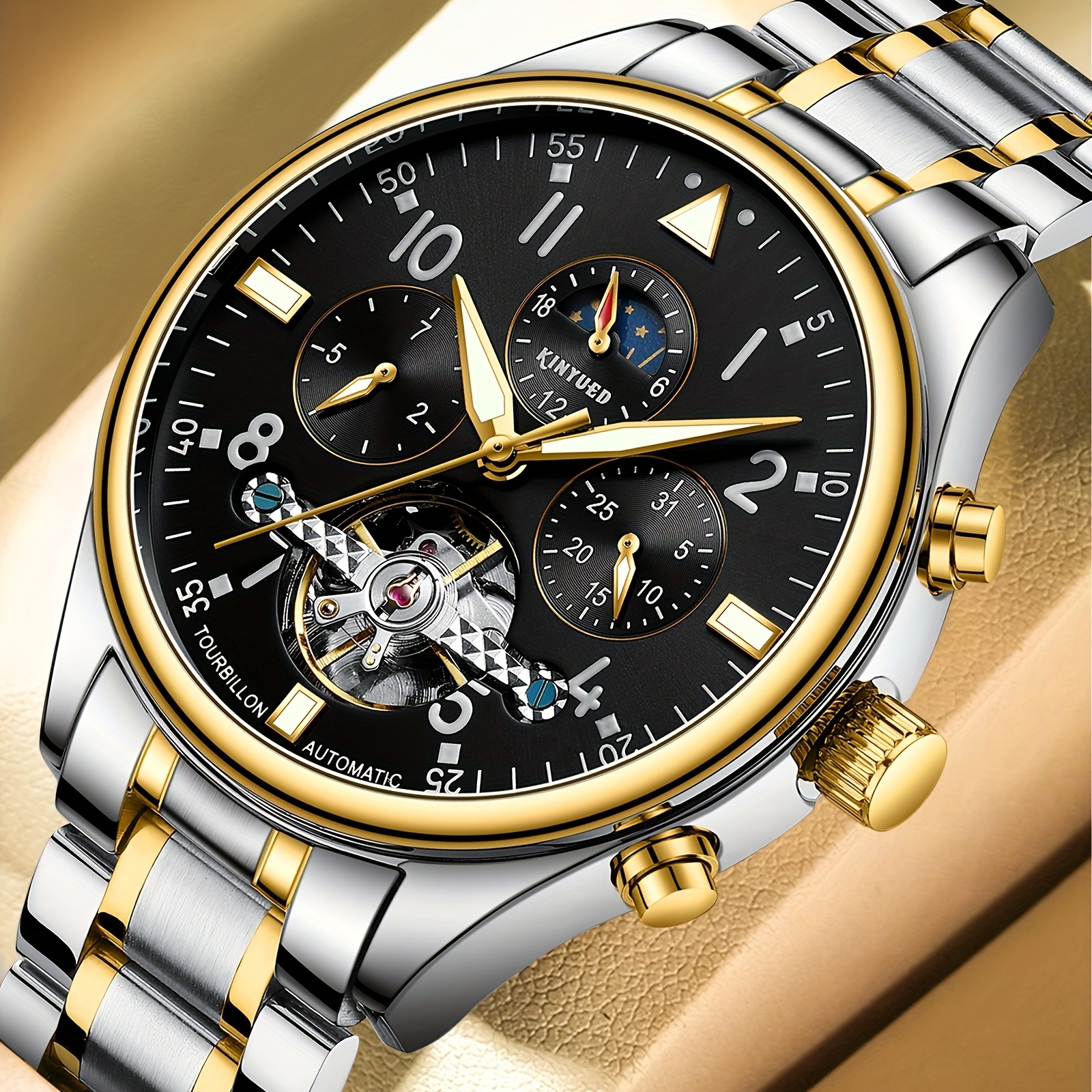 2023 Relojes para hombre Reloj mecánico automático Tourbillon Reloj  deportivo Cuero Casual Business Retro Reloj de pulsera Relojes Hombre
