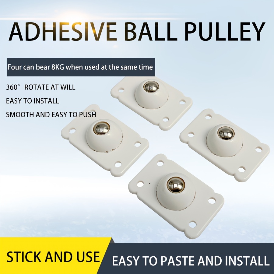 Self Adhesive Caster Wheels 360 Degree Adhesive Ball Casters - Temu