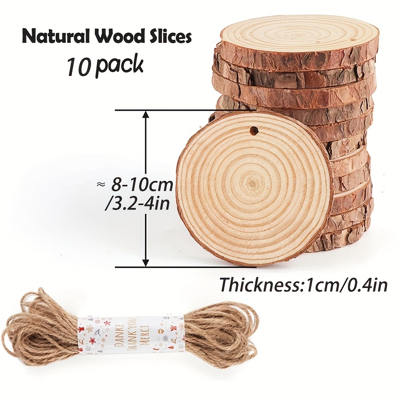 Natural Wood Chips Pine Round Wood Chips Craft Wood Kit Pre - Temu