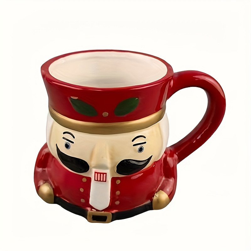 1pc, Gingerbread Man Coffee Mug, 14.5oz Ceramic Coffee Cups, Cute Christmas  Water Cups, Summer Winter Drinkware, Xmas Gifts