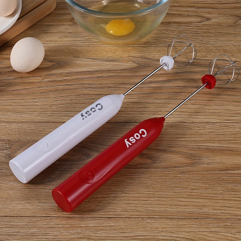 1pc Egg Beater, Handheld Whipping Machine, Stainless Steel Egg Whisk For  Whipping Cream, Egg White, Coffee, And Milk, Electric Egg Beater,  Multifuncti