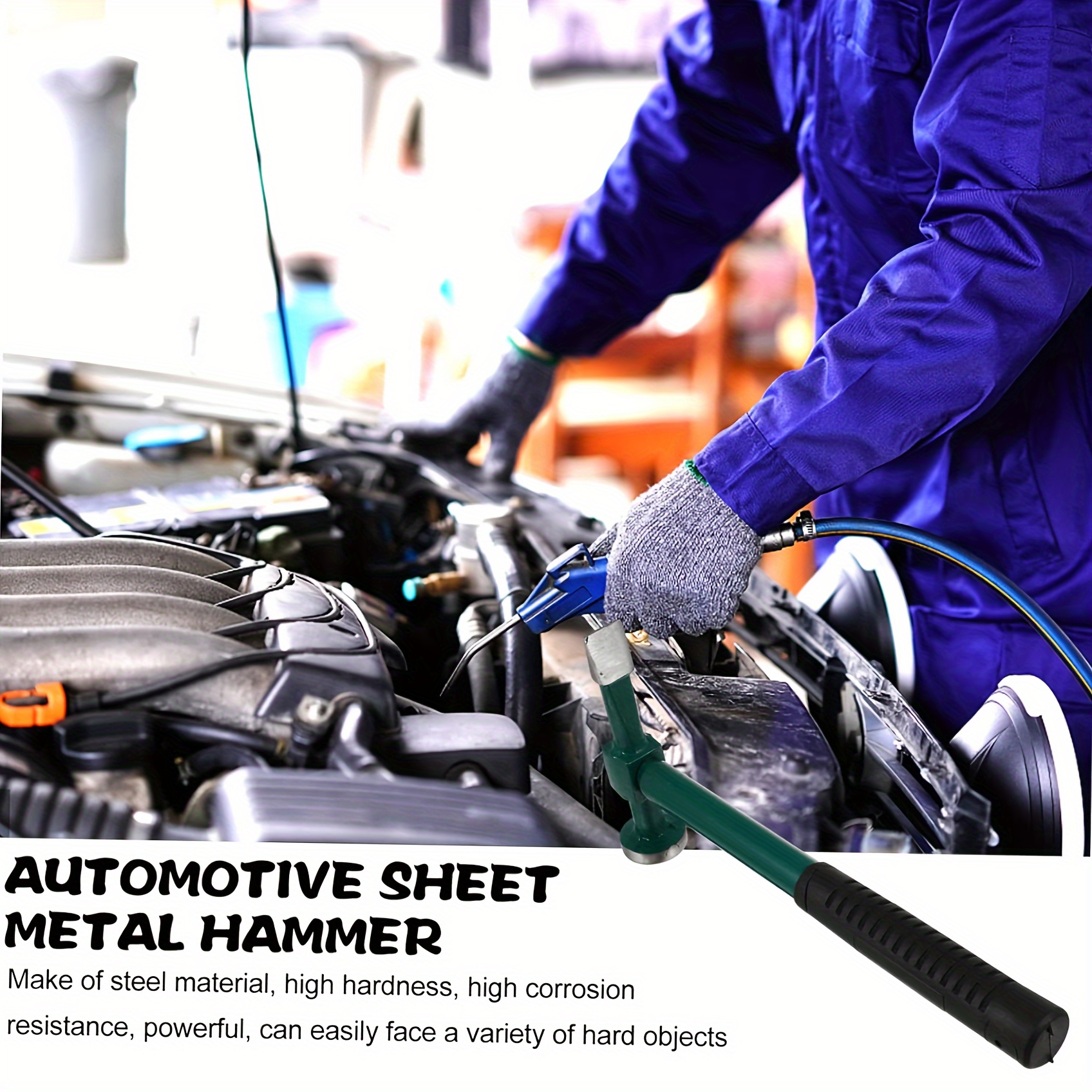 Flat Head Sheet Metal Repair Hammer Car Repair Tool Dent - Temu
