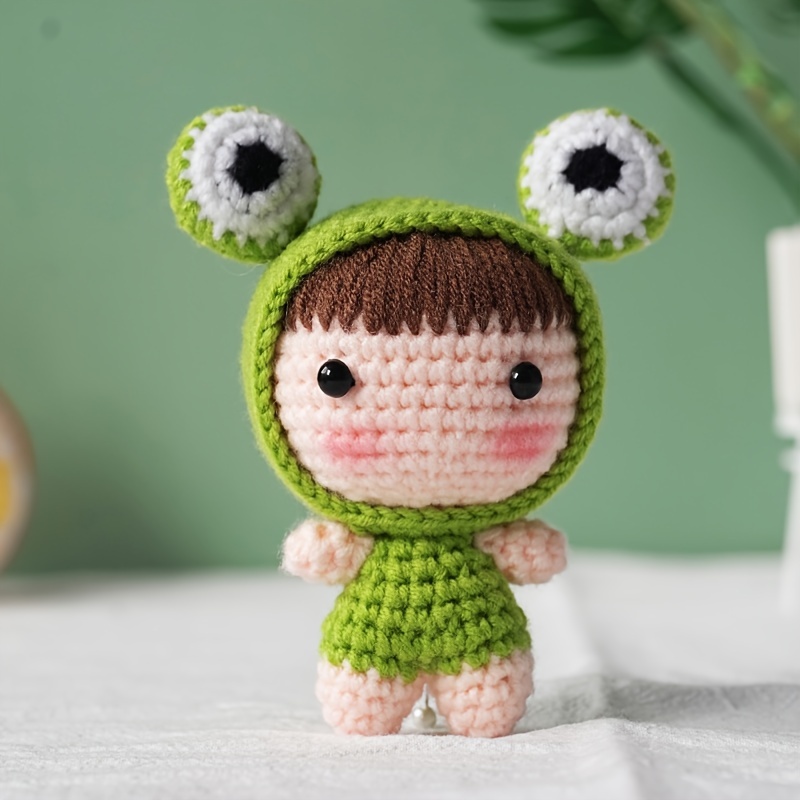 Wobbles Crochet Animal Kit DIY Succulents And Ladybug Woobles Crochet Kit  For Beginners Knitting Kit Beginner Crochet Kit DIY