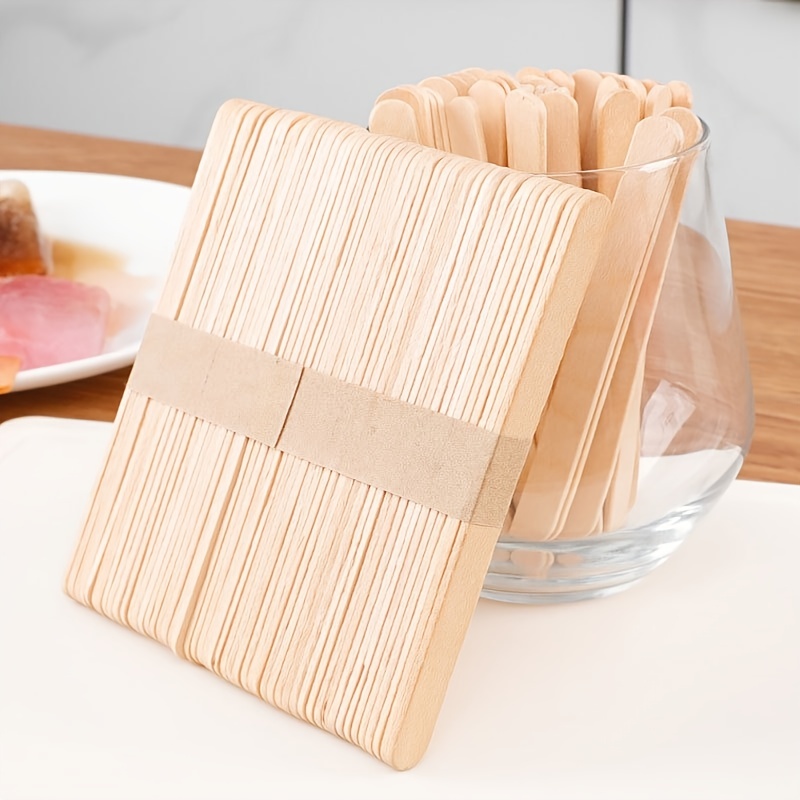 Natural Wooden Craft Sticks Ice Cream Stick Popsicle Suit - Temu