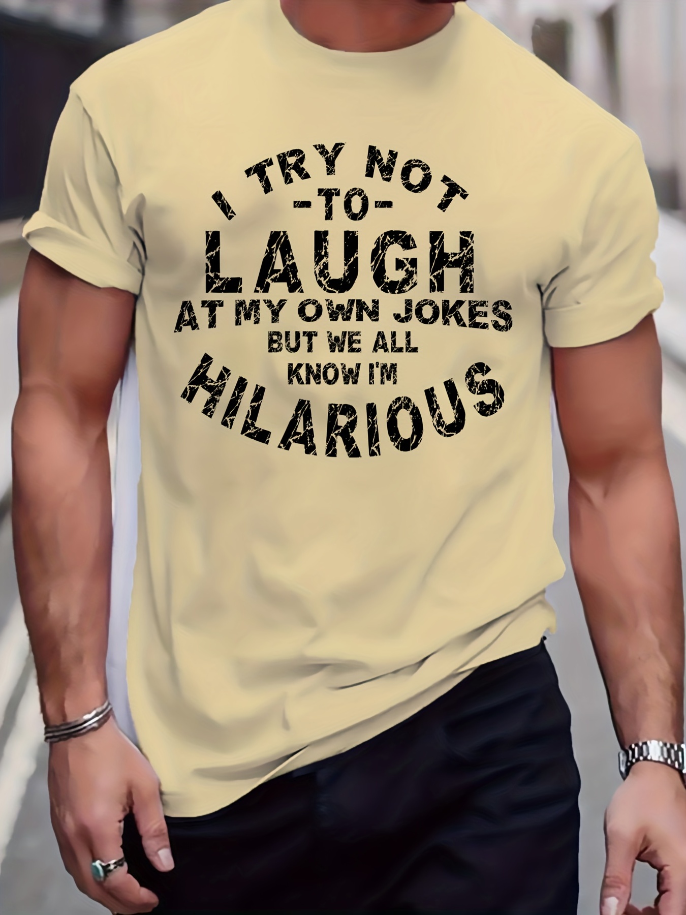 camiseta masculina plus size com slogan engraçado não - Temu Portugal, image size:800x1067