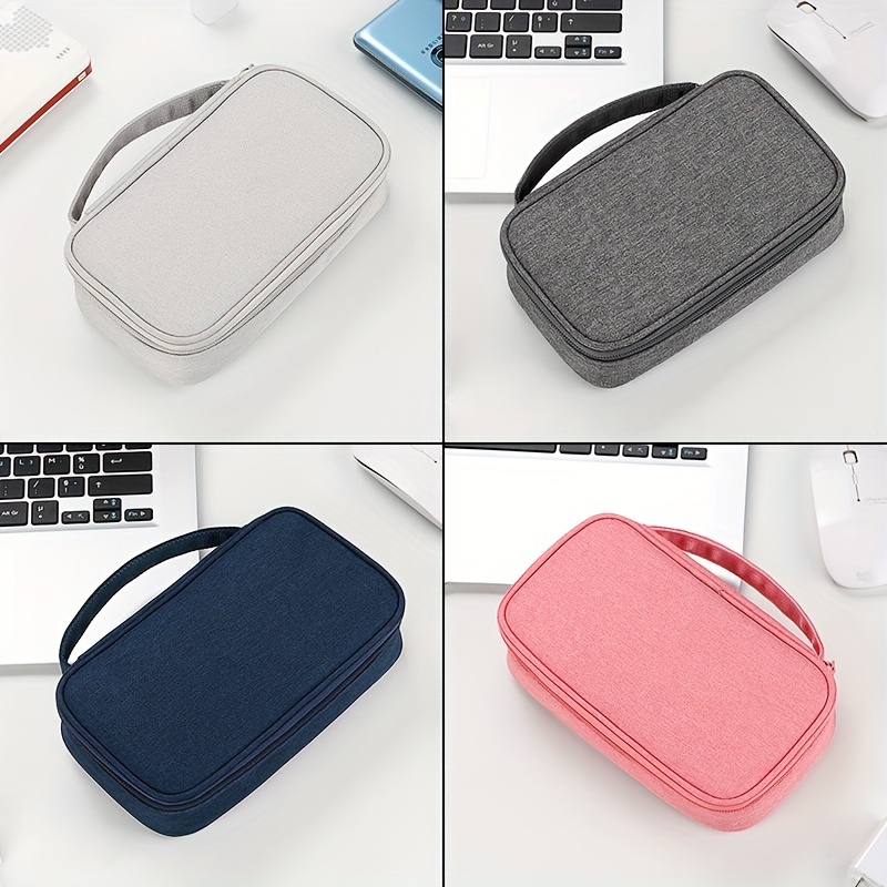 Lacdo Organisateur électronique, Sac de voyage Accessoires de sac de  transport Sac de rangement portable Chargeur Étui pour câble, Cordons,  Chargeur, Téléphone, Disque dur, Banque d'alimentation, Gris : :  Informatique