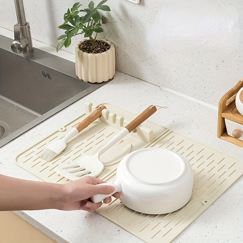 Rubber Dish Drying Pad, Kitchen Countertop Absorbent Pad, Washstand Drain  Mat, Soft Diatom Mud Faucet Absorbent Mat, Toilet Washstand Cup Mat, Toilet  Anti-water Absorption Mat, Kitchen Accessories, Bathroom Accessories - Temu