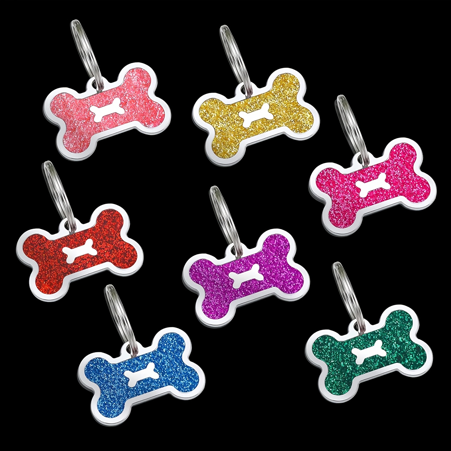 Custom Engraved Pet Tag Pink Cat ID Tags