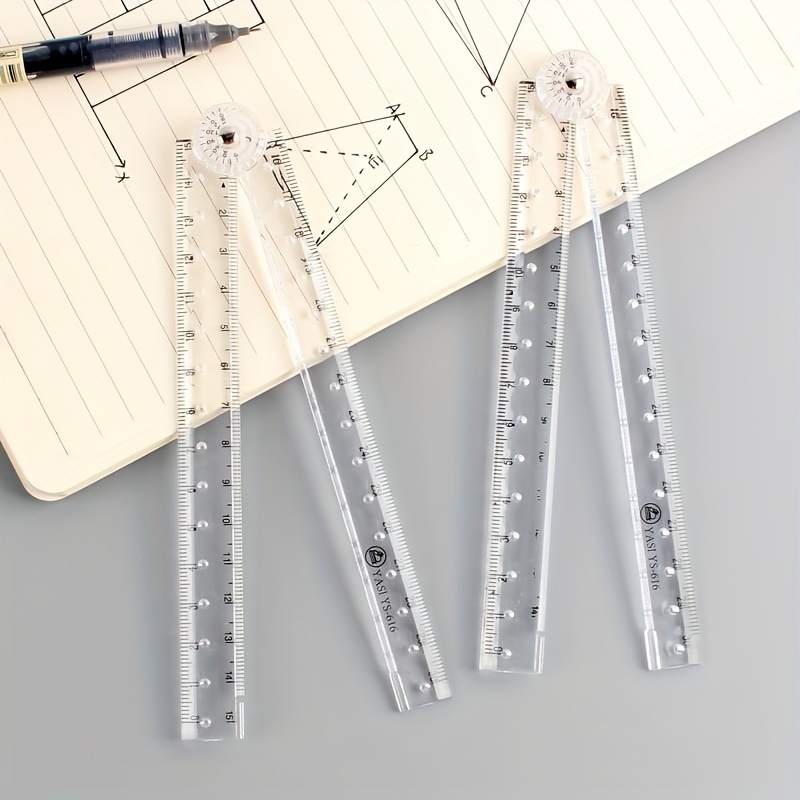 Simple And Transparent Acrylic Ruler Cube Feet Square Rod - Temu