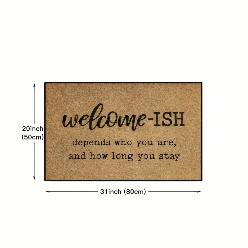 Welcome Entrance Doormat, Low Pile Indoor Outdoor Entrance Mat For High  Traffic Area, Non-slip Bathroom Mat Carpet, For Autumn Thanksgiving  Halloween Harvest Festival, Home Decor, Room Decor - Temu