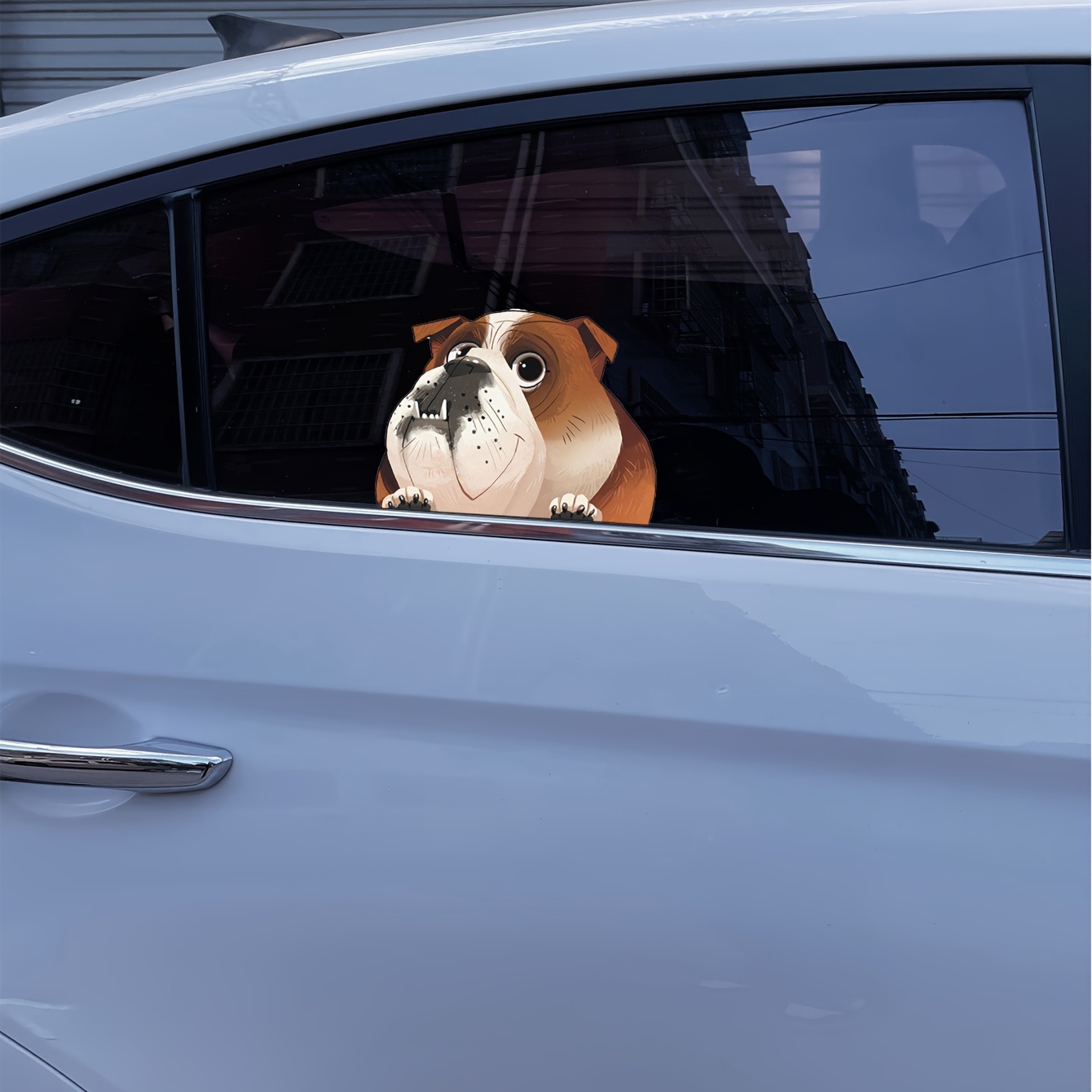 Auto-Hinterer Wischer-Aufkleber Cartoon-Hund Beweglicher Schwanz Lustiger ˇ