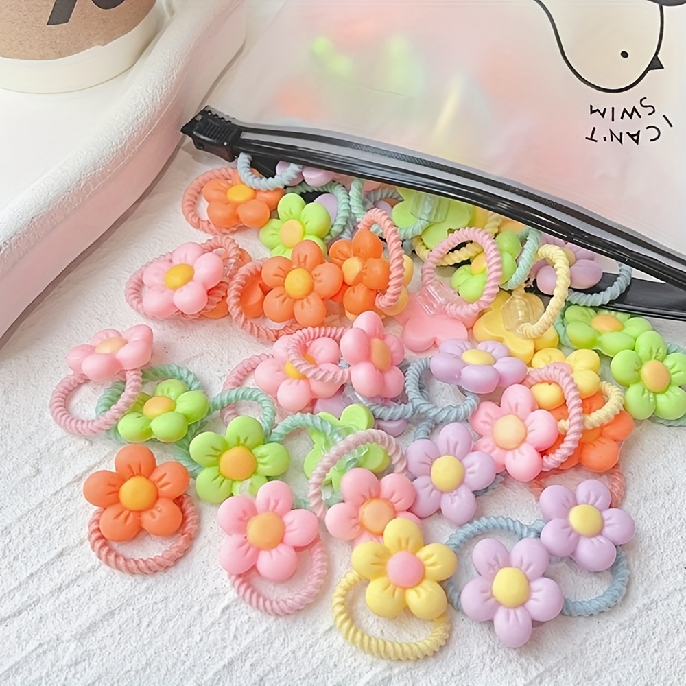 Baby girl hair rubber hot sale bands