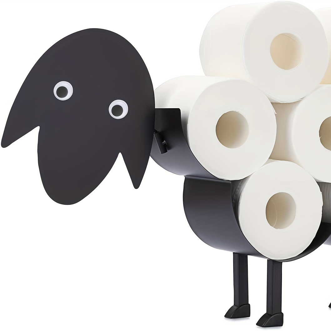 Sheep Toilet Paper 8 Rolls Holder Towel Ring & Wall Mount Toilet