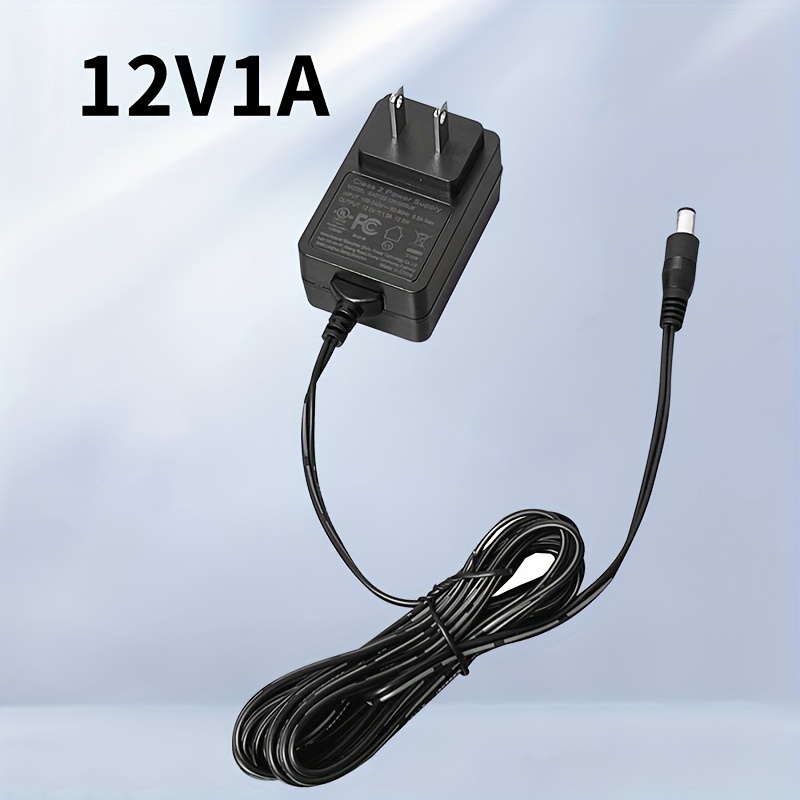 Dc12v 1a Switching Power Supply Adapter Us Plug To Power - Temu