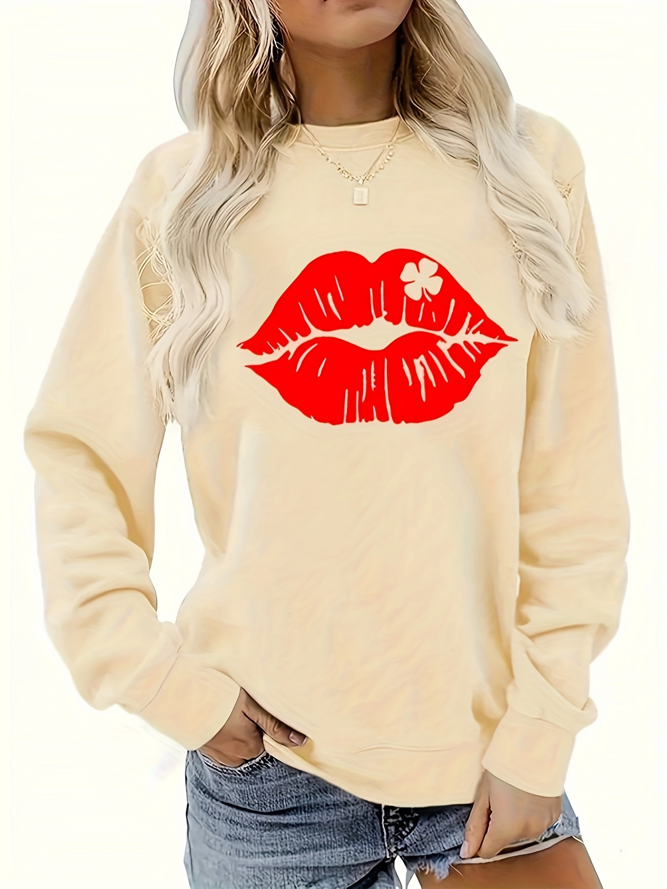 Plus Size Red Long Sleeve - Temu