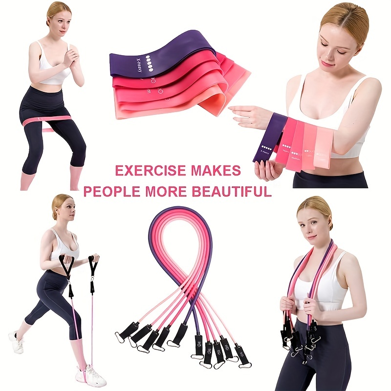 Resistance Bands Set Working 150lbs Exercise Bands Workout - Temu