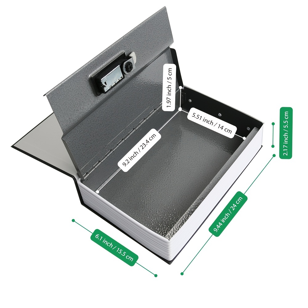 1 Unidad De Caja Fuerte De Desvío De Libros De Diccionario Con Libro De  Bloqueo De Combinación Caja De Seguridad De Metal Oculta Caja De Seguridad  Ocu