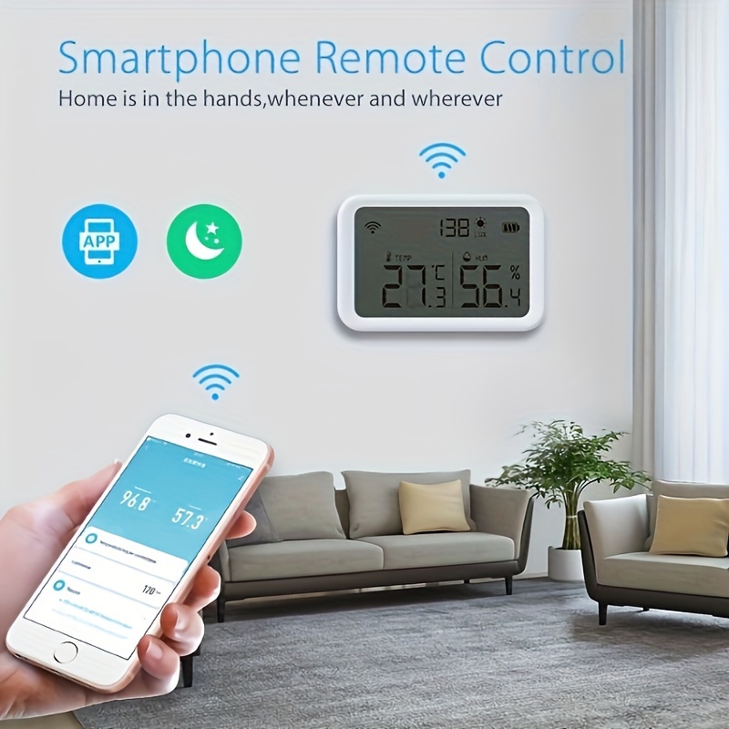 Tuya Smart Temperature And Humidity Sensor WiFi APP Remote