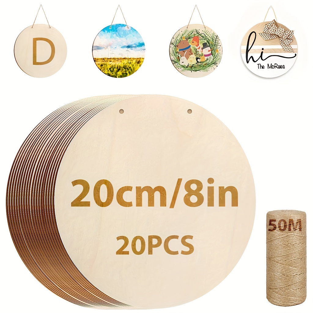  Jetec 12 Inch Round Wooden Discs DIY Wood Circles for Crafts  Blank Wood Rounds with 12 Seasonal Interchangeable Kits Wooden Rounds for  Crafts Welcome Wood Signs for Front Door Holiday Decoration