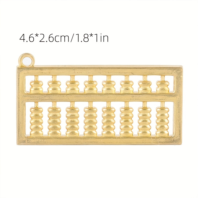 Brass Keychain Pendant Lucky Abacus Pendant Bag Purse Car Key Pendant
