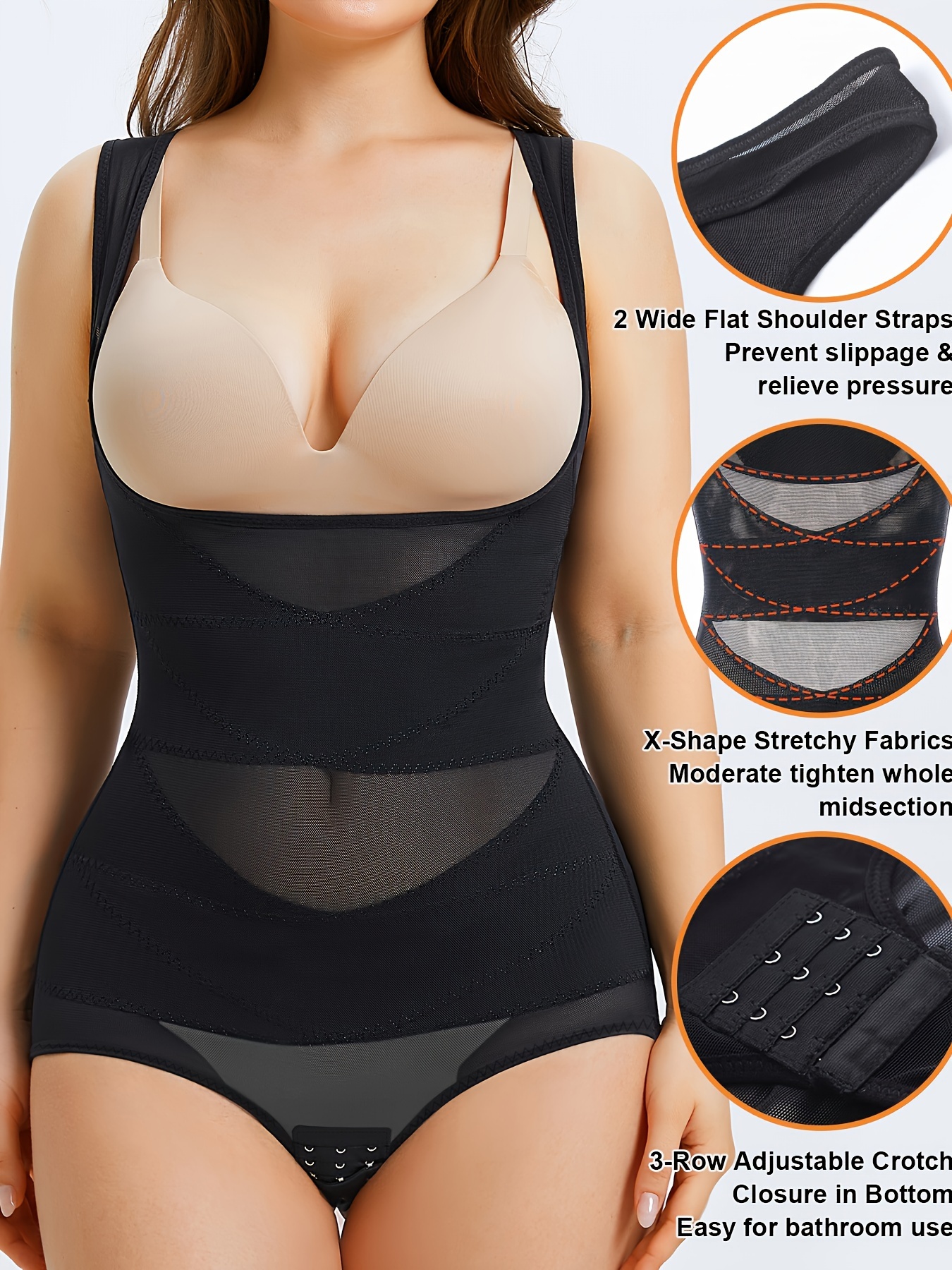 Shapewear For Women Tummy Control Full Bust Body Shaper Bodysuit