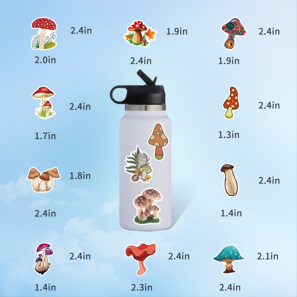 Fantasy Mushroom Sticker Funny Sticker For Polyethylene - Temu