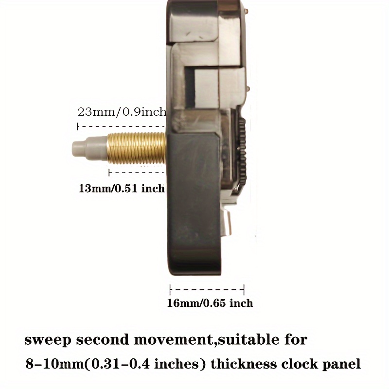 Savadarbių kvarcinio sieninio laikrodžio mechanizmas, atsarginės dalys remontui – tinka iki 40 cm (15,7 col.) skersmens ciferblatams