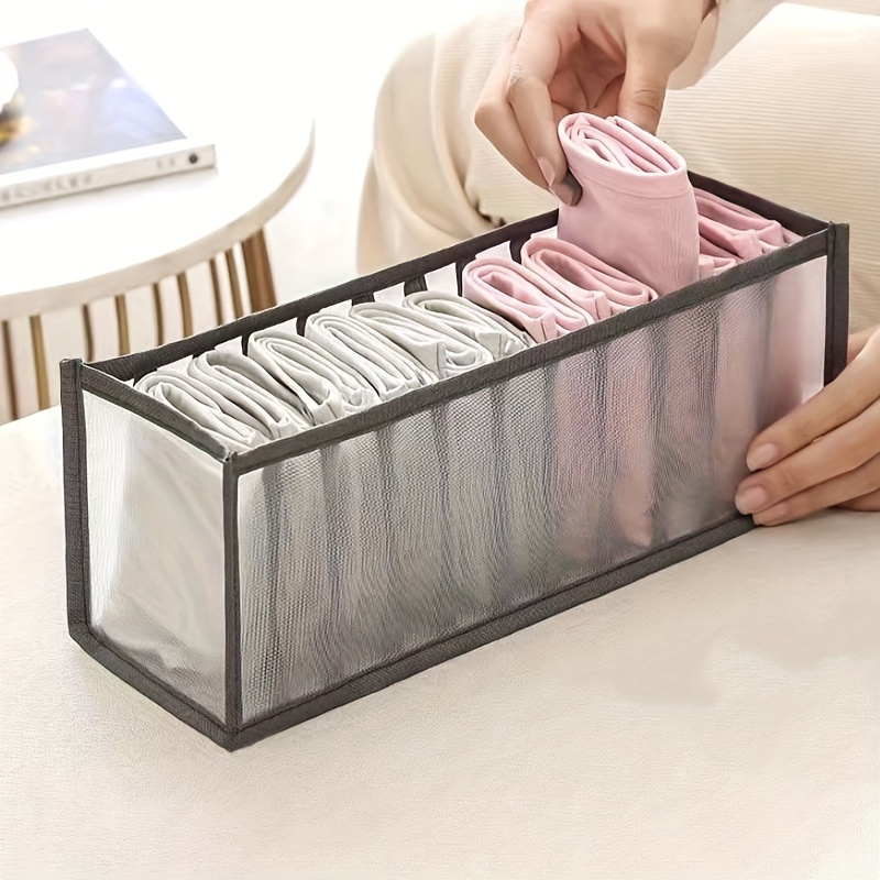 Foldable Underwear Drawer Storage Boxes, Washable Clothes Storage Drawers  For Bras, Socks, Ties, Belts, Scarves, Household Space Saving Organizer Of  Wardrobe, Closet, Bedroom, Home, Dorm - Temu