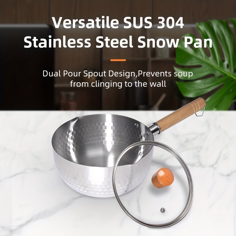 Yukihira Stainless Steel Flat Pan - Japanese-style Non-stick Soup