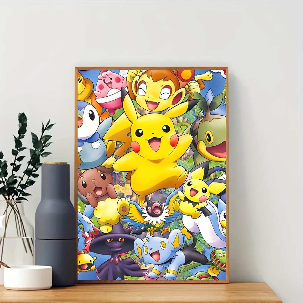 3D Murals for Pokemon Pikachu 5 Japan Anime Fond d'écran Mur Peintures  Murales Amovible Peinture Murale