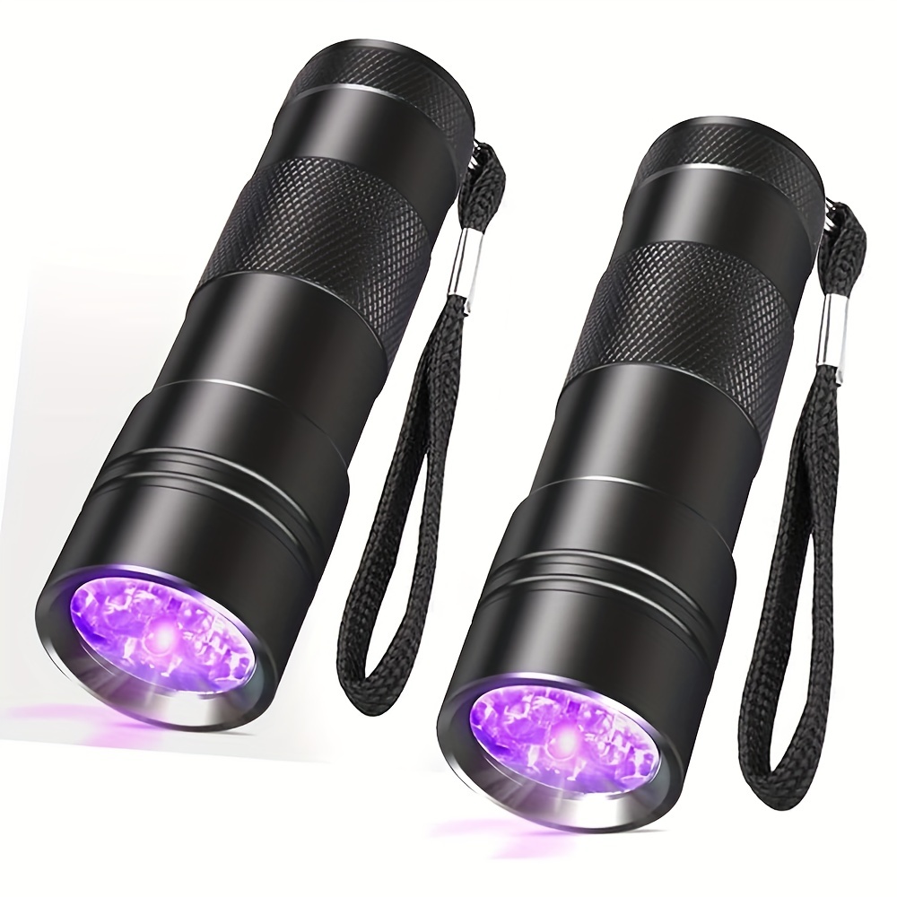 1/2pcs Mini Linterna LED Con Clip Luz Púrpura Para Fugas - Temu Chile