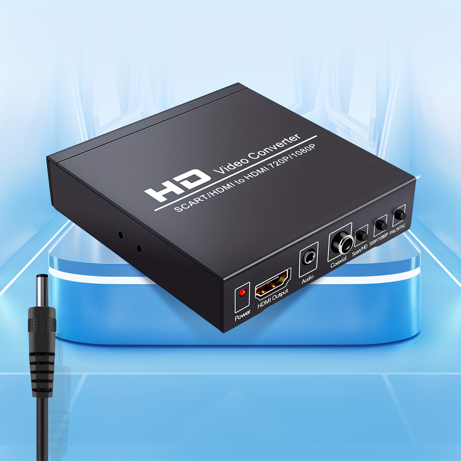 Adaptateur audio vidéo TV compatible péritel vers HDMI