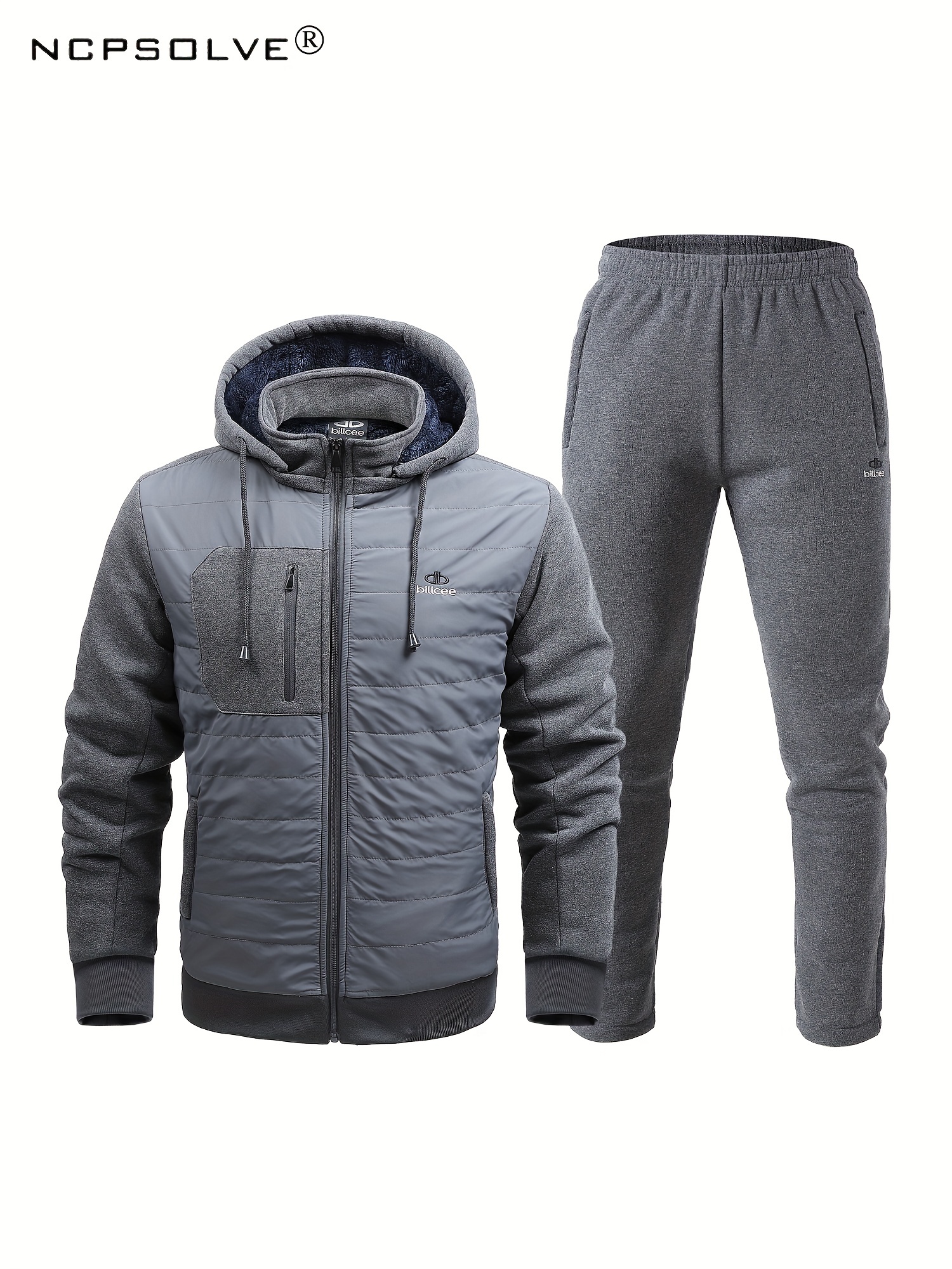 Men's Thermal Suit: Stay Warm & Fit in Style with Fleece Fitness Clothing!