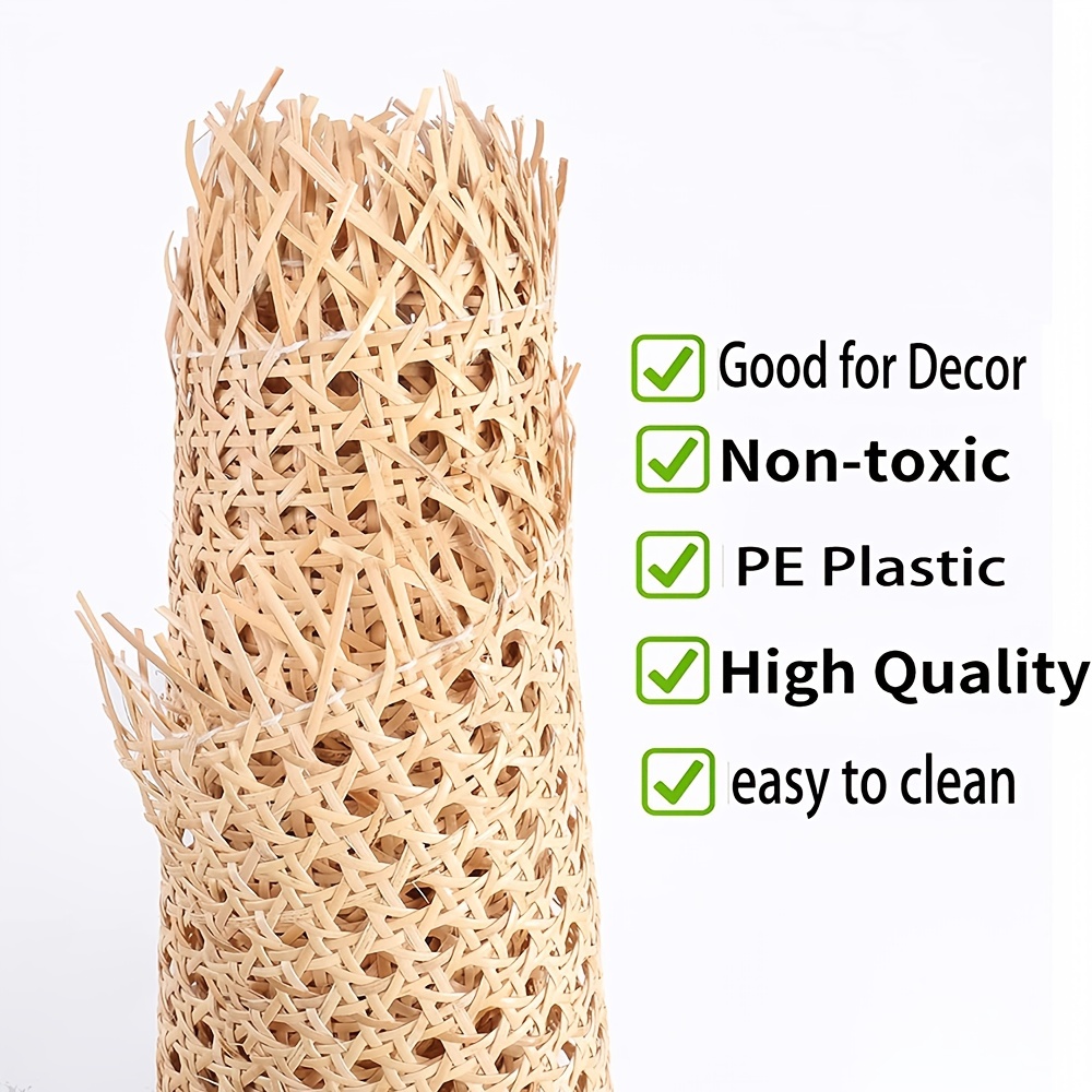 EXCEART Sheet Monster Truck Party Supplies Fake Cane Webbing Rattan Cane  Webbing Rattan Webbing Ornament Weave Rattan Fabric Upholstery Webbing  Rattan