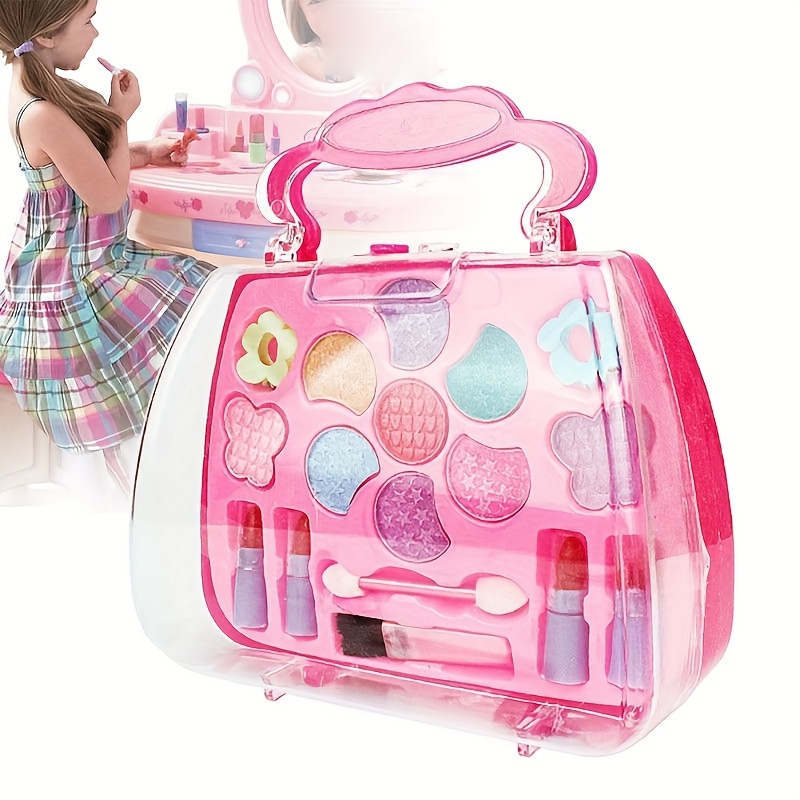 Kids Makeup Kit for Girl,Princess Cosmetic Beauty Set for Girls