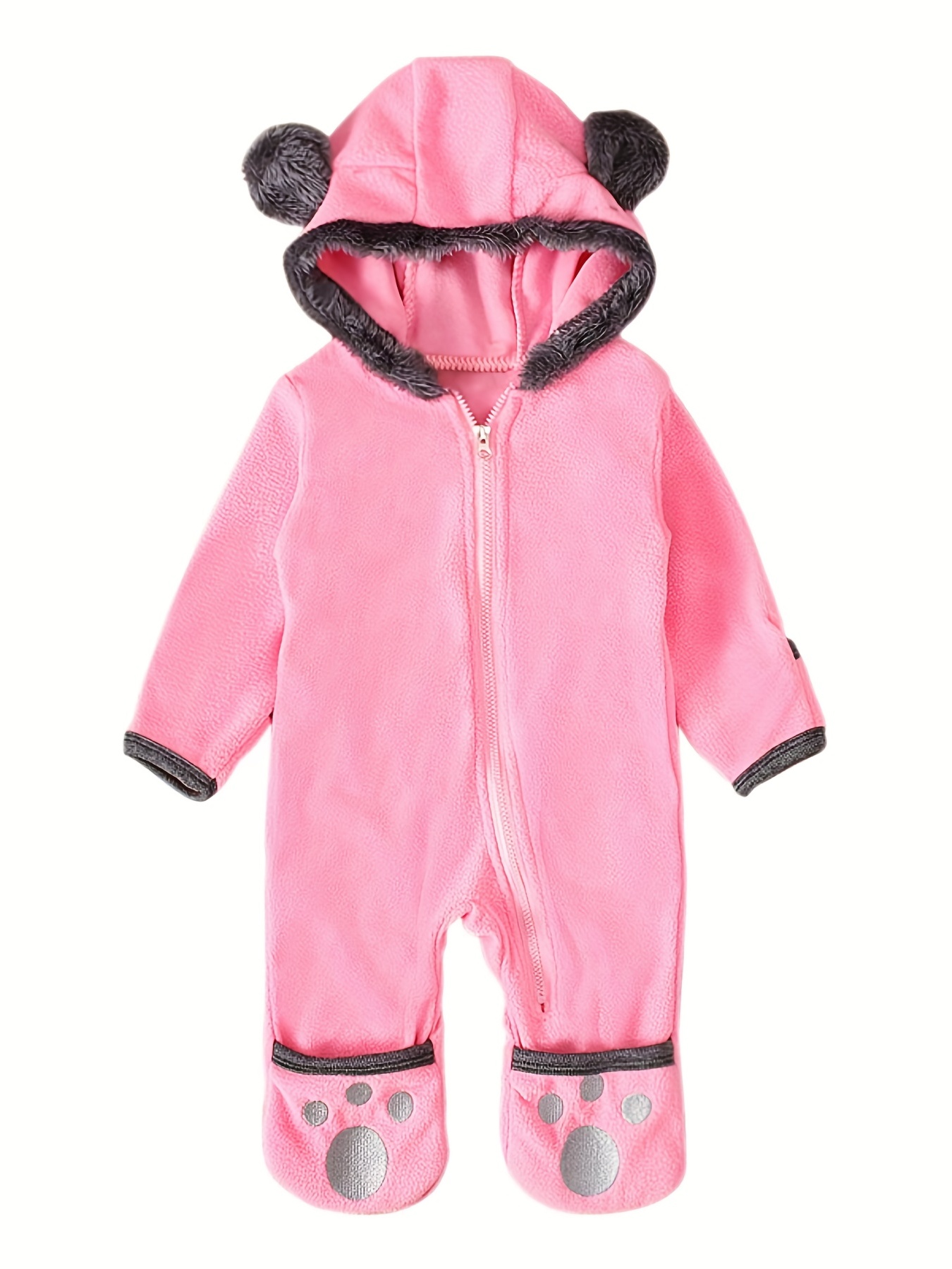 Columbia pink shops fleece bear romper