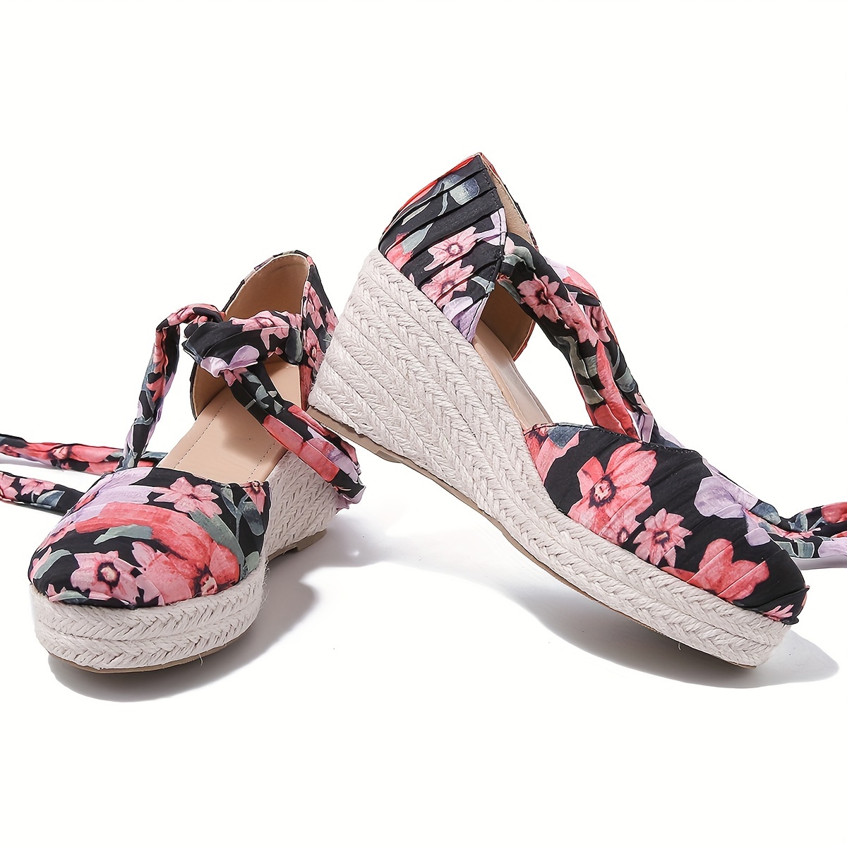 Floral Espadrille Wedges