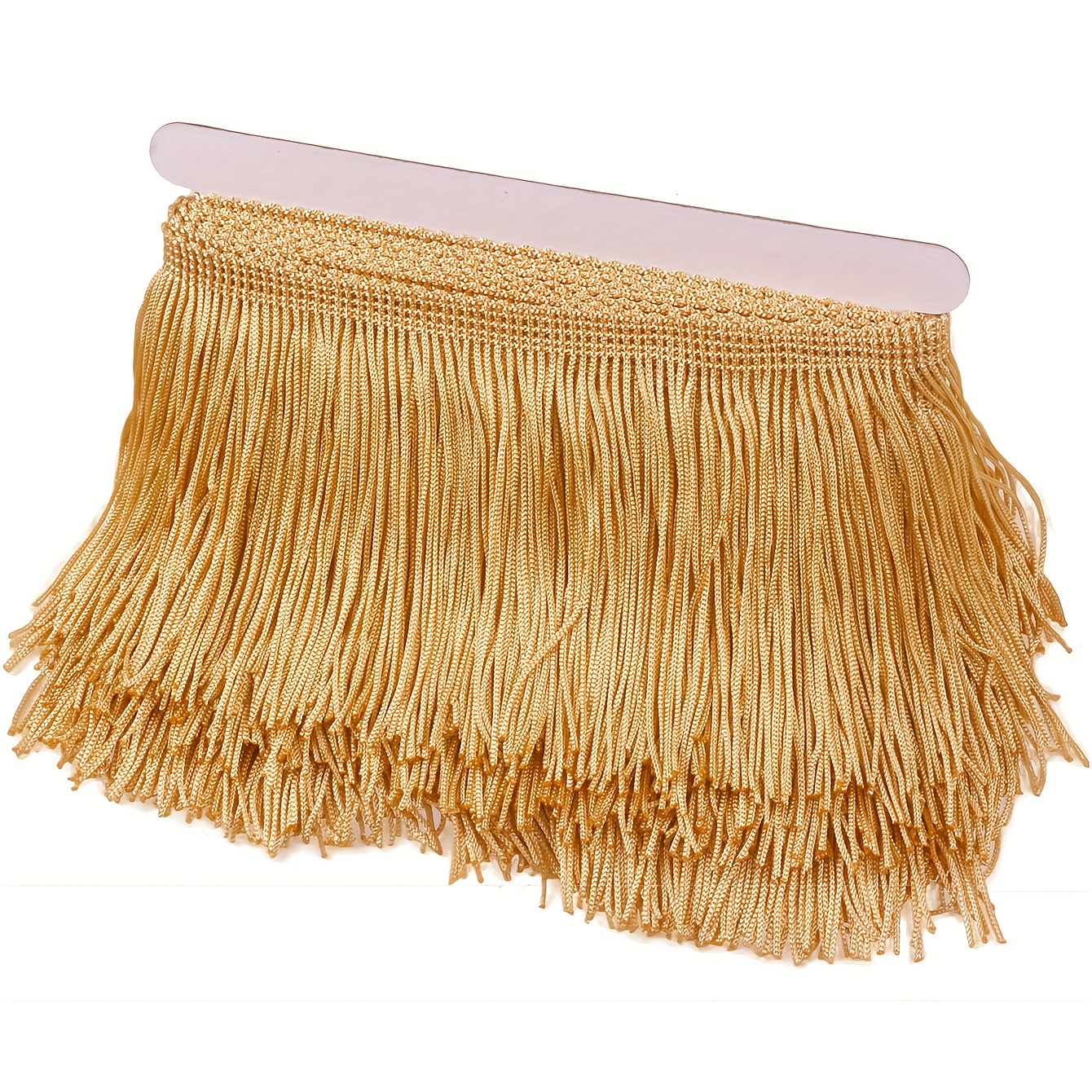 AWAYTR 10 Yards Sewing Fringe Trim - 6in Wide Tassel for DIY Craft Clothing  and Dress Decoration (Gold, 6 Inches Wide)