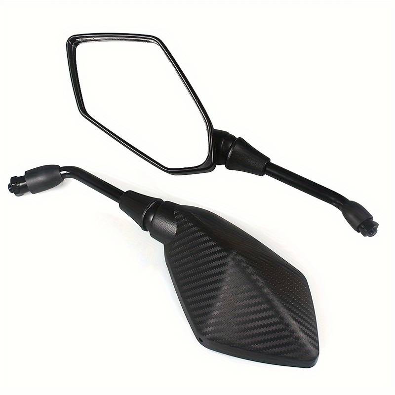 Rétroviseurs Moto Universels – Paire Chromée, Miroir Convexe Large Angle, Réglable Pour Scooter Ou Moto