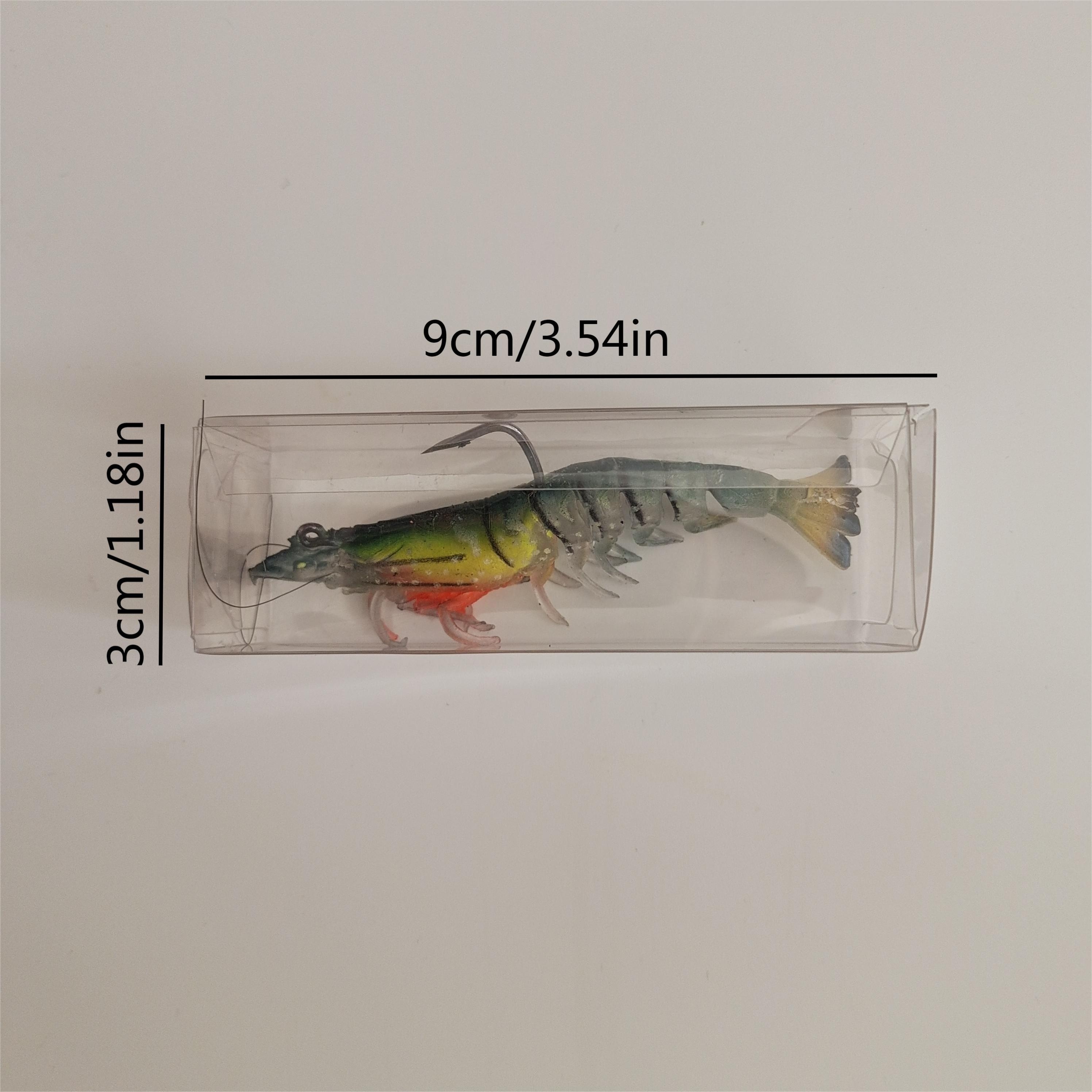 3pcs TPE Pre-Rigged Shrimp, Durable Soft Fishing Lures For Freshwater Or  Saltwater, Bass Fishing Jigs For Trout Crappie
