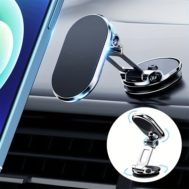 Folding Alloy Magnetic Car Mount, 360° Rotating Adjustable Magnetic Car  Phone Holder, Home/kitchen/office/car Dashboard/desk Universal Phone Stand  For Iphone 14/13/12 Series & Magsafe Phone Case - Temu France