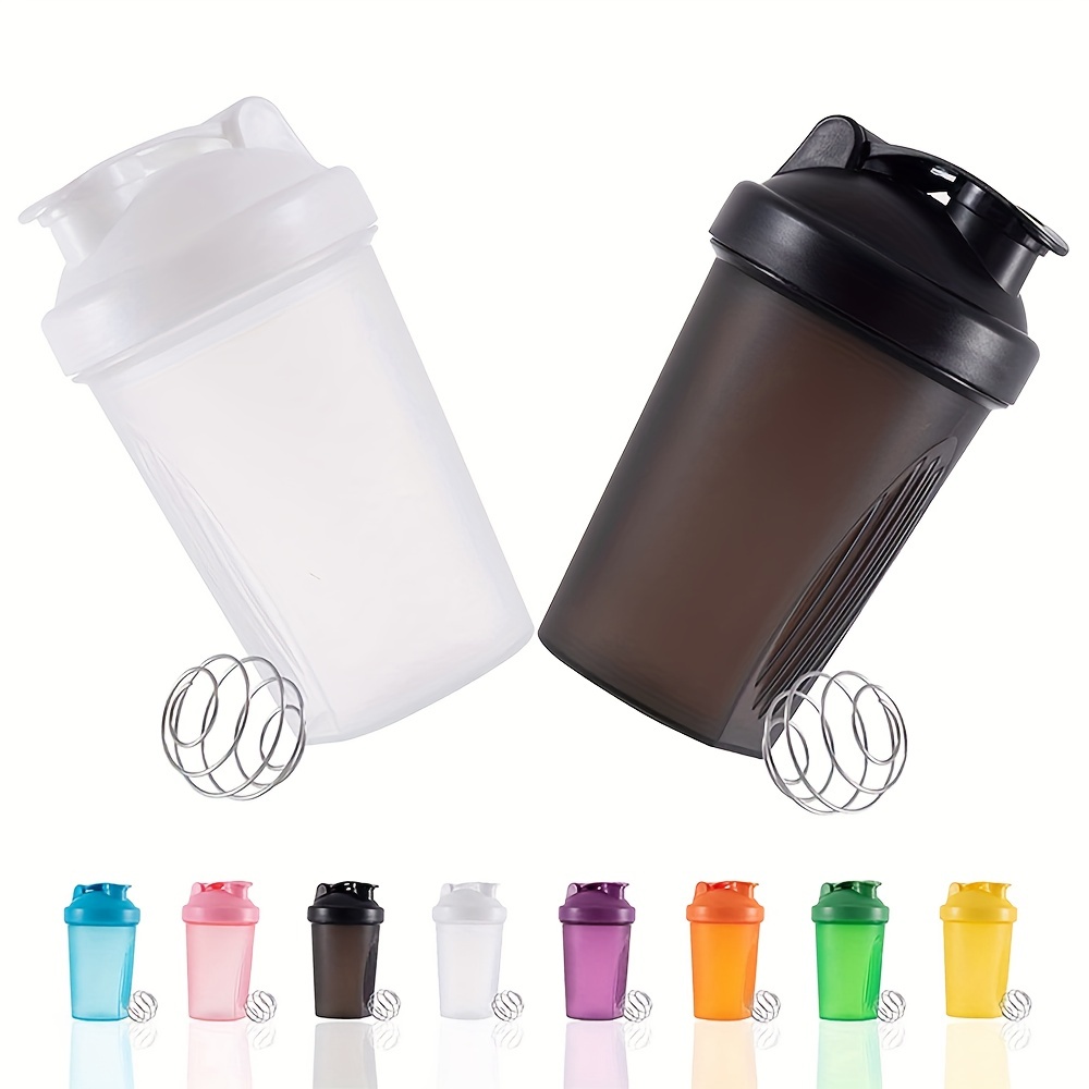 Sports Shaker Water Cup With Small Metal Stirring Ball, Protein Mixing  Water Bottle For Sports, Fitness - Temu