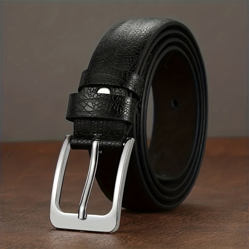 Men PU Leather Patterns Belt Husband Boyfriends Birthday