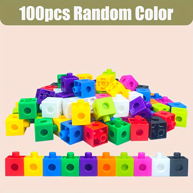 20pcs Connecting Cubes Connecting Counting Building Blocks Early