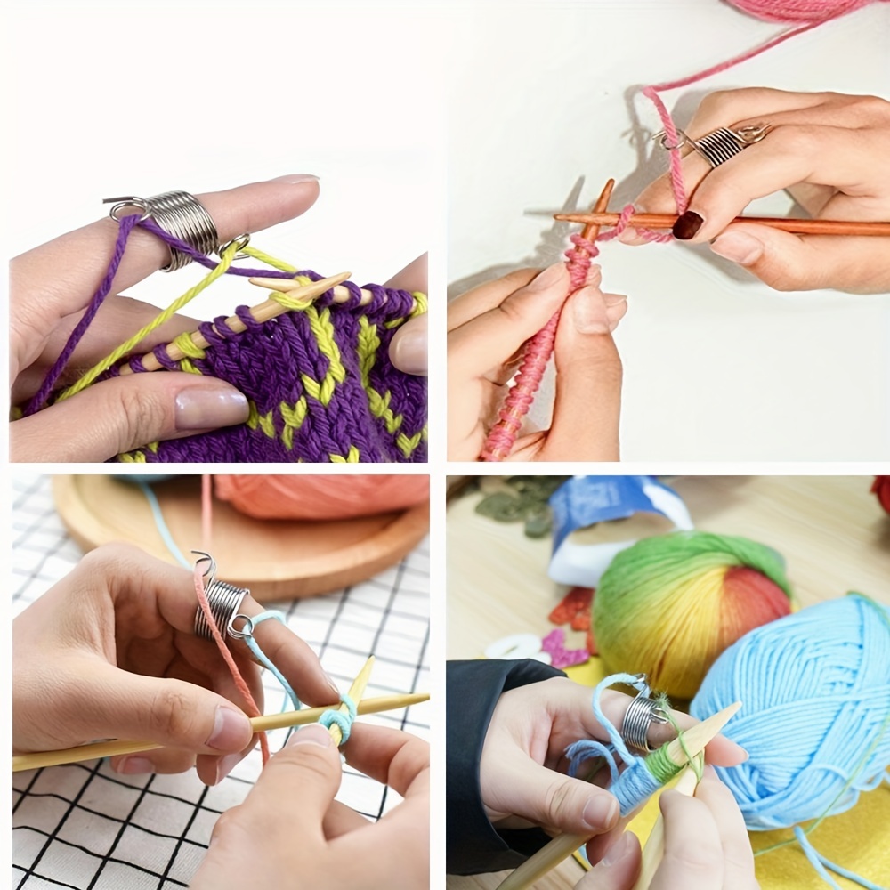  VILLCASE 8 Pairs Thumb Protector Crochet Accessories