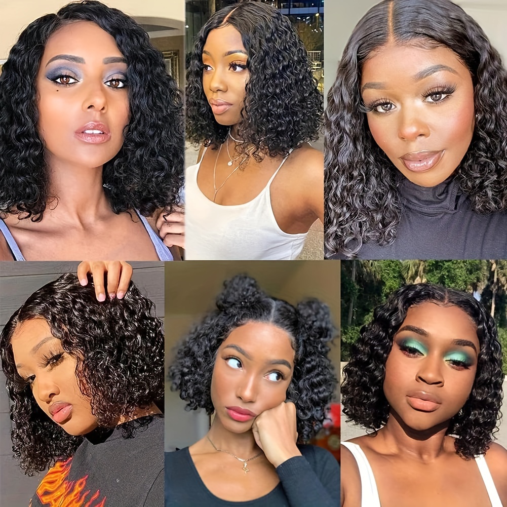 Jerry Curly 13*4 Lace Frontal Wig Curly T Part Human Hair Lace Wig