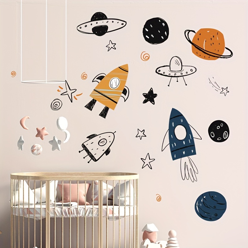 Etoiles Phosphorescentes Plafond, Stickers Muraux Enfants Stikers Murals  Lune pour Bebe Garcon Fille Enfant Nurserie Adulte
