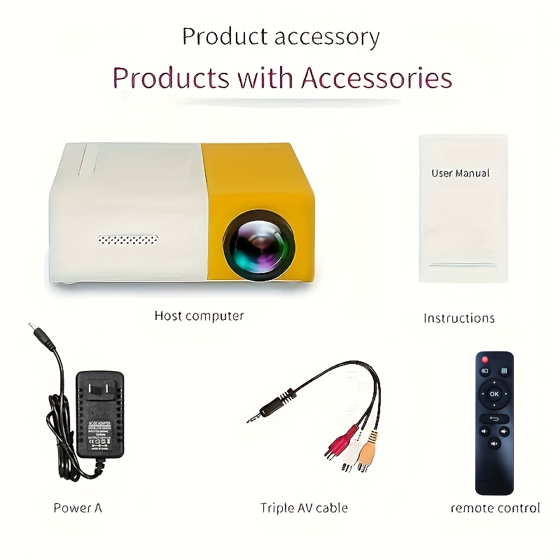 Mini Proyector LED Para Teléfono Móvil Home Theater Con - Temu