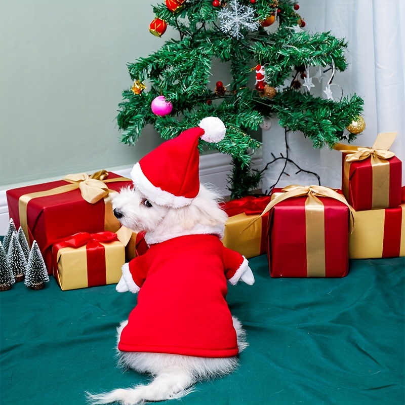 Mrs claus cheap dog outfit