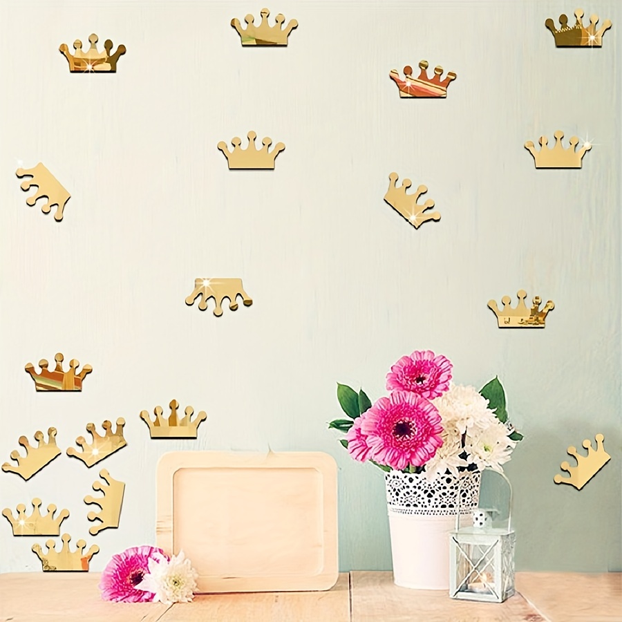 9 Pièces Autocollant Mural Miroir Acrylique 3D, Stickers Muraux Princesse  De Conte De Fées, Autocollant De Décoration Murale Amovible Pour Salon  Chambre D'enfant Salle De Bain Bureau Maison, Décoration Murale Artistique 